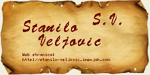 Stanilo Veljović vizit kartica